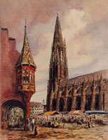Plac katedralny we Fryburgu