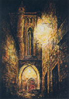 Zaulek przy katedrze w Albi